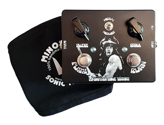 Fuzz and Burn electric Guitar Bass effect pedal stompbox fuzz overdrive silicon doom stoner metal electric wizard yob black sabbath sleep kyuss 