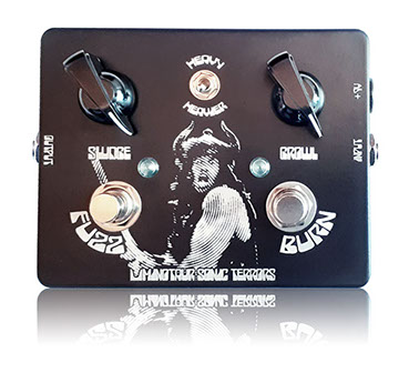 Fuzz and Burn electric Guitar Bass effect pedal stompbox fuzz overdrive silicon doom stoner metal electric wizard yob black sabbath sleep kyuss